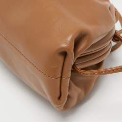 Pre Owned Bottega Veneta Brown Leather Mini The Pouch Bag