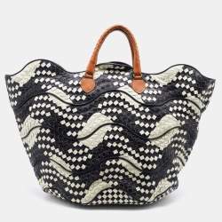 مملوكة مسبقًا Bottega Veneta Monochrome Intrecciato Leather Basket Tote