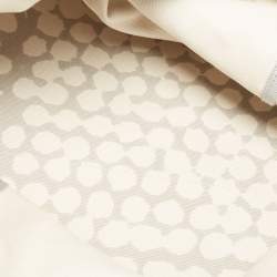 Pre Owned Bottega Veneta Cream/Grey Canvas Maxi All Over Tote