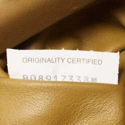 Pre Owned حقيبة كلتش بوتيغا فينيتا جلد سوداء بسلسلة 