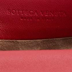 Bottega Veneta Red Intrecciato Leather Alumna Top Handle Bag