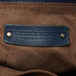 مملوكة مسبقًا Bottega Veneta Blue Intrecciato Leather Nodini Crossbody Bag