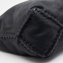 Pre Owned Bottega Veneta Black Leather Cervo Hobo