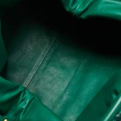 Pre Owned Bottega Veneta Green/Black Python The Pouch Clutch