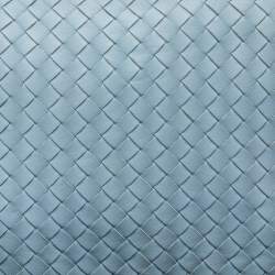 Pre Owned Bottega Veneta Light Blue Intrecciato Leather Flap Shoulder Bag