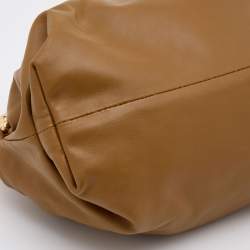 Pre Owned Bottega Veneta Brown Leather Chain Pouch Shoulder Bag