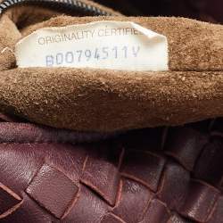 مملوكة مسبقًا Bottega Veneta Burgundy Intrecciato Leather Bella Tote
