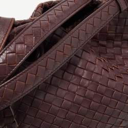 مملوكة مسبقًا Bottega Veneta Burgundy Intrecciato Leather Bella Tote