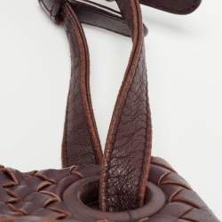 مملوكة مسبقًا Bottega Veneta Burgundy Intrecciato Leather Bella Tote