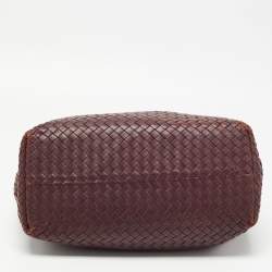 مملوكة مسبقًا Bottega Veneta Burgundy Intrecciato Leather Bella Tote