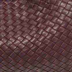 مملوكة مسبقًا Bottega Veneta Burgundy Intrecciato Leather Bella Tote