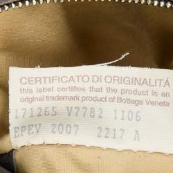 Pre Owned Bottega Veneta Dark Grey Intrecciato Leather Roma Tote