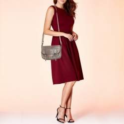 Bottega Veneta Beige/Brown Karung Leather Gardena Messenger Bag