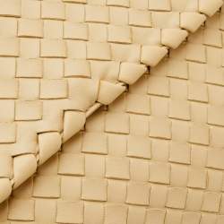 Pre Owned Bottega Veneta Cream Intrecciato Leather Olimpia Top Handle Bag