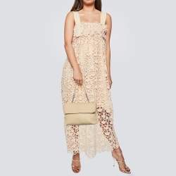 Pre Owned Bottega Veneta Cream Intrecciato Leather Olimpia Top Handle Bag