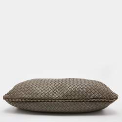 Pre Owned Bottega Veneta Grey Intrecciato Leather Veneta Hobo