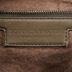Pre Owned Bottega Veneta Grey Intrecciato Leather Veneta Hobo