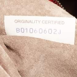 Pre Owned Bottega Veneta Red Intrecciato Leather Montaigne Satchel