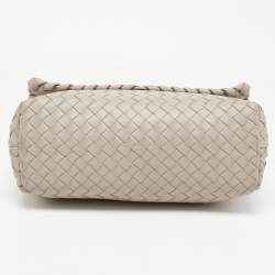 Bottega Veneta Beige Intrecciato Leather Olimpia Top Handle Bag