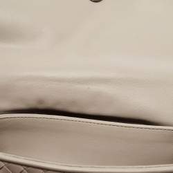 Bottega Veneta Beige Intrecciato Leather Olimpia Top Handle Bag