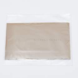 Pre Owned Bottega Veneta Blue Intrecciato Leather Flap Continental Wallet