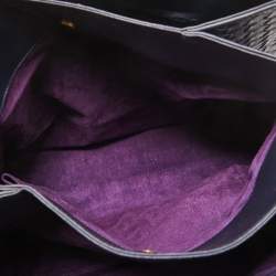 مملوكة مسبقًا Bottega Veneta Navy Blue Intrecciato Leather Medium Roma Tote