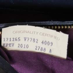 مملوكة مسبقًا Bottega Veneta Navy Blue Intrecciato Leather Medium Roma Tote