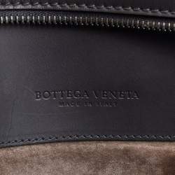 Pre Owned Bottega Veneta Grey Intrecciato Leather Tote