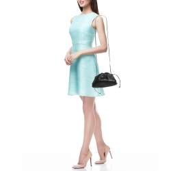 Pre Owned Bottega Veneta Black Leather Mini The Pouch Bag