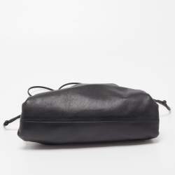 Pre Owned Bottega Veneta Black Leather Mini The Pouch Bag