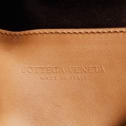 Pre Owned Bottega Veneta Tan Intrecciato Leather Shoulder Bag