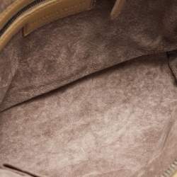Pre Owned Bottega Veneta Beige Intrecciato Leather Nodini Shoulder Bag