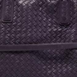 مملوكة مسبقًا Bottega Veneta Purple Intrecciato Leather Maxi Convertible Tote