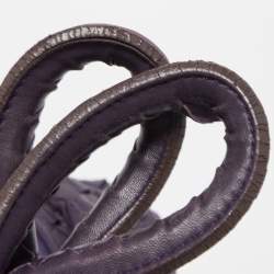 مملوكة مسبقًا Bottega Veneta Purple Intrecciato Leather Maxi Convertible Tote
