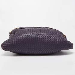 مملوكة مسبقًا Bottega Veneta Purple Intrecciato Leather Maxi Convertible Tote