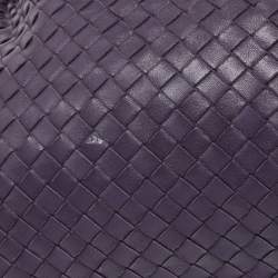 مملوكة مسبقًا Bottega Veneta Purple Intrecciato Leather Maxi Convertible Tote