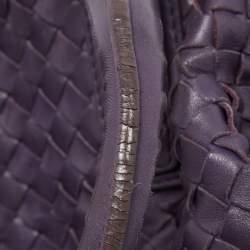 مملوكة مسبقًا Bottega Veneta Purple Intrecciato Leather Maxi Convertible Tote