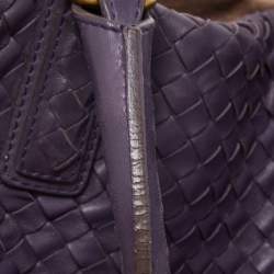 مملوكة مسبقًا Bottega Veneta Purple Intrecciato Leather Maxi Convertible Tote