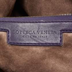 مملوكة مسبقًا Bottega Veneta Purple Intrecciato Leather Maxi Convertible Tote