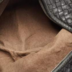 Pre Owned Bottega Veneta Black Intrecciato Leather Large Veneta Hobo