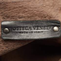 Pre Owned Bottega Veneta Black Intrecciato Leather Large Veneta Hobo