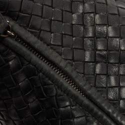 Pre Owned Bottega Veneta Black Intrecciato Leather Large Veneta Hobo
