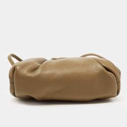 Pre Owned Bottega Veneta Brown Intrecciato Leather Wristlet Coin Purse