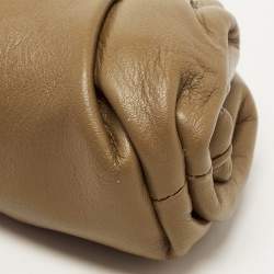 Pre Owned Bottega Veneta Brown Intrecciato Leather Wristlet Coin Purse