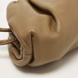 Pre Owned Bottega Veneta Brown Intrecciato Leather Wristlet Coin Purse