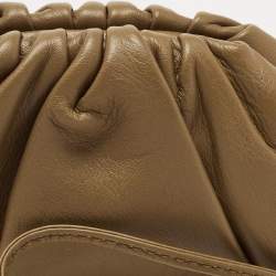 Pre Owned Bottega Veneta Brown Intrecciato Leather Wristlet Coin Purse