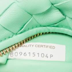 Pre Owned حقيبة بوتيغا فينيتا ميني بي في جودي جلد أزرق