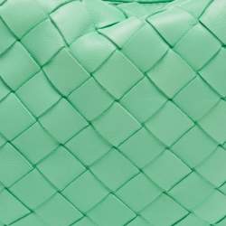 Pre Owned حقيبة بوتيغا فينيتا ميني بي في جودي جلد أزرق