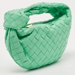 Pre Owned حقيبة بوتيغا فينيتا ميني بي في جودي جلد أزرق