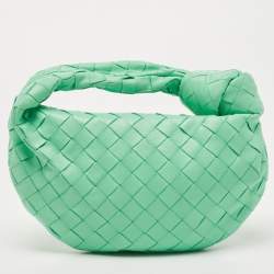 Pre Owned حقيبة بوتيغا فينيتا ميني بي في جودي جلد أزرق